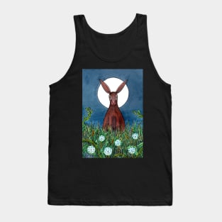 Hare By Full Moon Tank Top